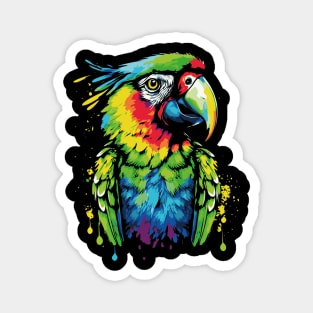 Watercolor Painted Beautiful Macaw Magnet