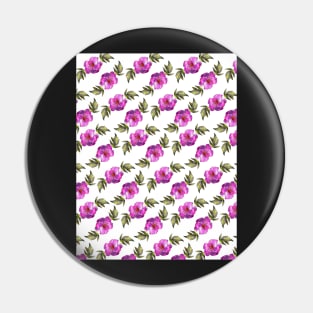 Watercolor peonies purple spring girly grid violet Pin