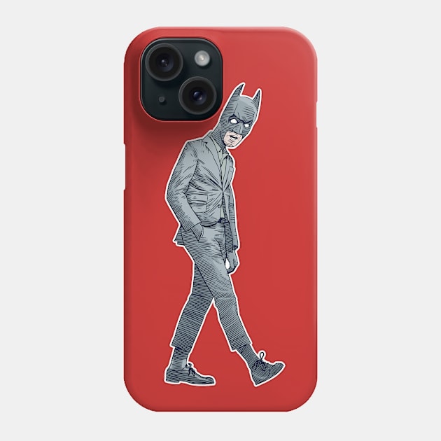 Bat Walking Phone Case by nerdgonalley