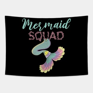 Mermaid Squad Gift Mermaid Birthday Lovers Gift Tapestry