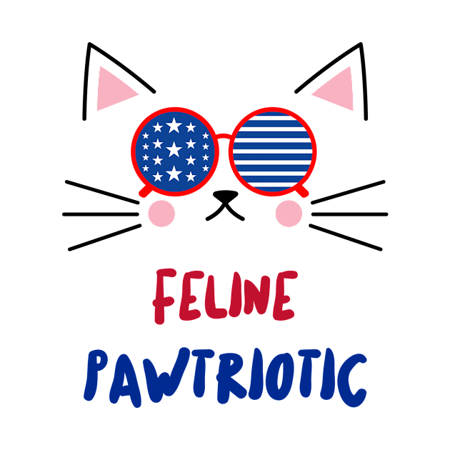 4th of July Cat Feline Pawtriotic Design by Life of an Accountant