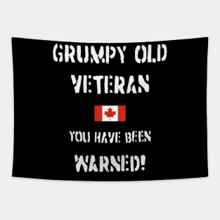 Grumpy Old Veteran (Canada) Tapestry