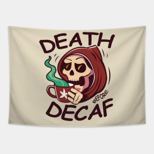 Death before decaf - Grim Reaper Tapestry