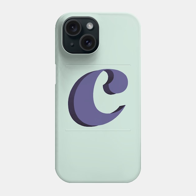 Letter C monogram Phone Case by ottergirk