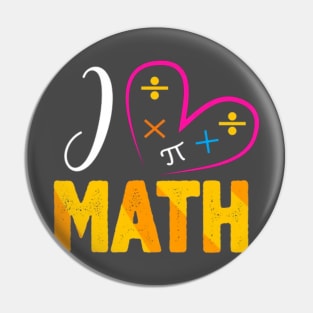 I love Math Pin