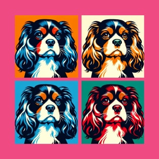 King Charles Spaniel Pop Art - Dog Lovers T-Shirt