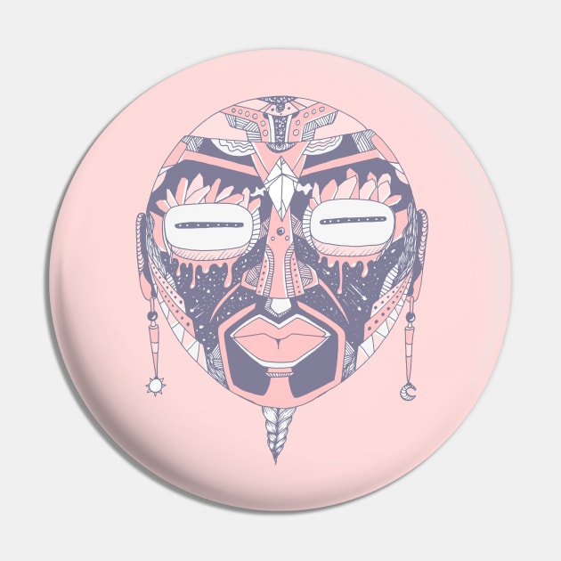 Npink African Mask 2 Pin by kenallouis