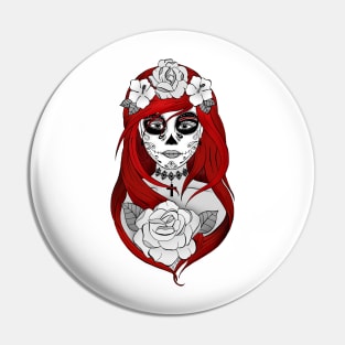 Art et Be - Santa Muerte Red Pin