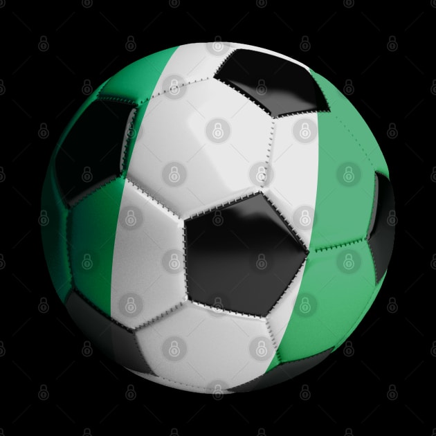 Nigeria Soccer Ball by reapolo