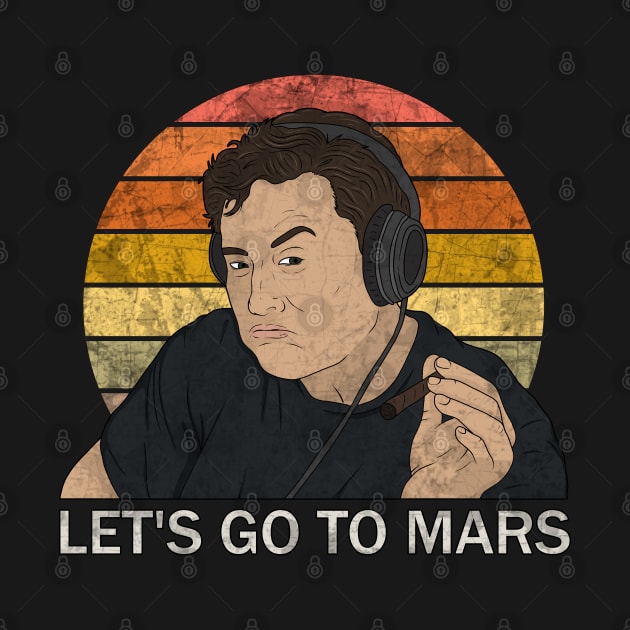 Elon Musk Smoking Let's Go to Mars by valentinahramov