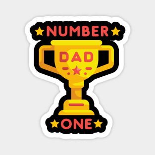 Number One Dad Magnet