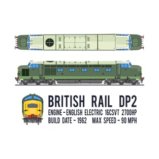 British Rail DP2 Diesel Electric Locomotive Train Diagrams Gift T-Shirt