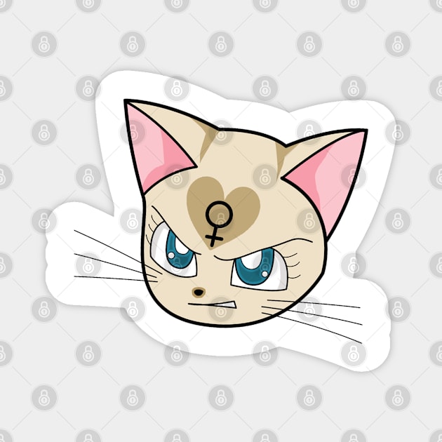 Angry Feminist Cat Magnet by hunnydoll