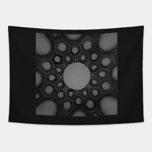 Hex Patterns Vanilla Tapestry