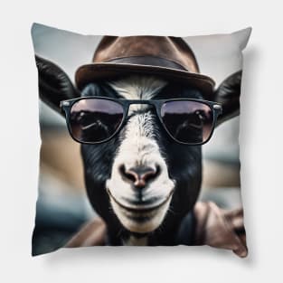 funny goat Pillow