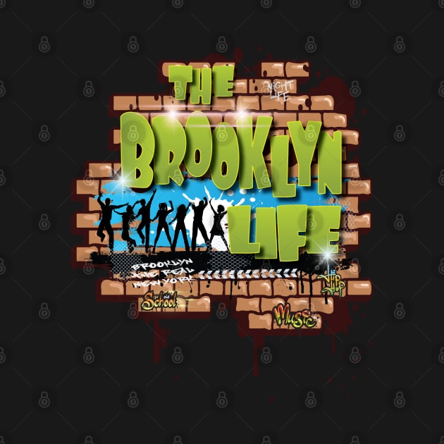 The Brooklyn Life New York Grafitti Style Backdrop - Brooklyn Strong, - BKLYN NY - Music Freestyle by Envision Styles