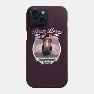 Horse Lovers - untamed spirit - Ohio 1812 (litght lettering) Phone Case