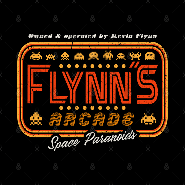 Flynn's Arcade Sign by Alema Art