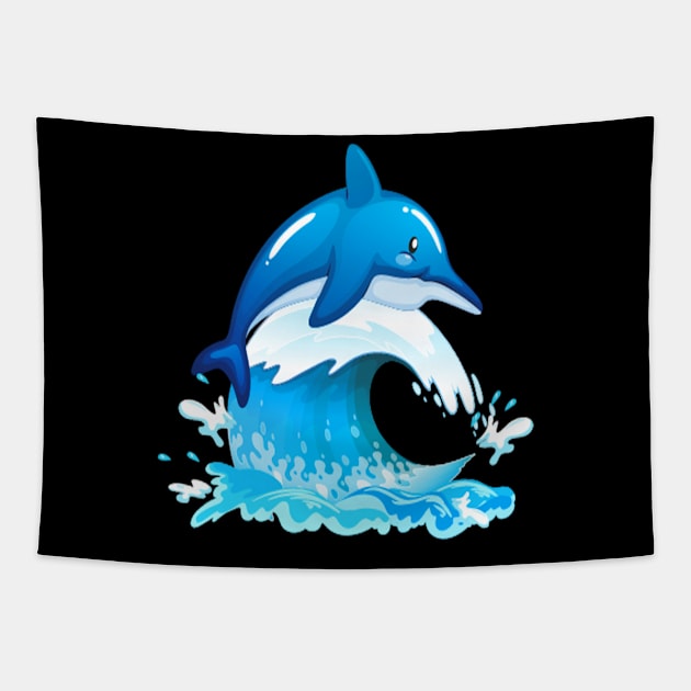 Dolphins nrl Tapestry by Vitarisa Tees