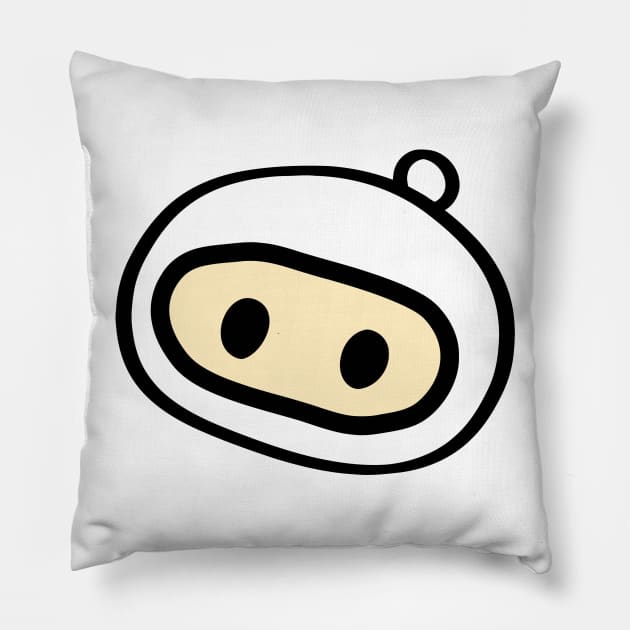 Bomberman Head Pillow by pherpher