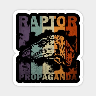 Raptor Propaganda Vintage Jurassic Velociraptor Magnet