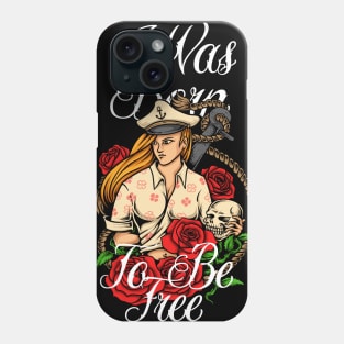 Born Free Sailor Tattoo Phone Case