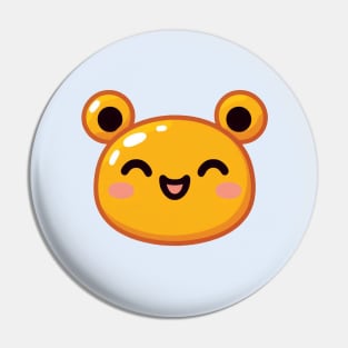 Bear Smile Face Emoji Pin