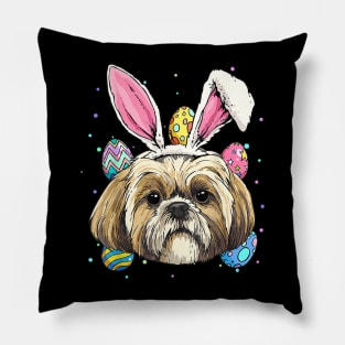 Shih Tzu Easter Bunny Dog Pet Owner Breeder Animal Lover Pillow