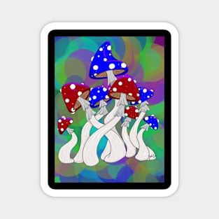 Mushroom Bunch Magnet