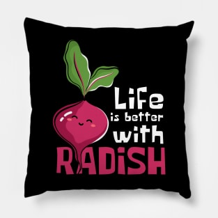 Radishingly Good: Life Is Better with Radish Pillow