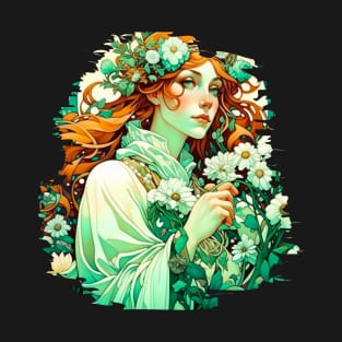 Art Nouveau Imbolc Celtic Spring T-Shirt