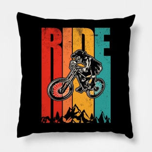 Mountain Bike Ride Pillow