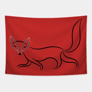 Christmas Fox Tapestry