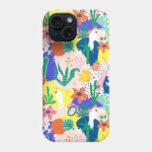 Tropical Birds Collage Phone Case