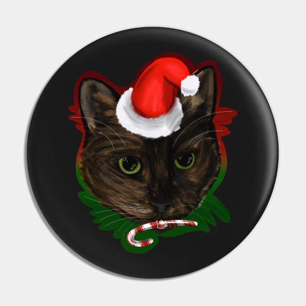 Christmas Cat (w/ Background) Pin by IgorAndMore