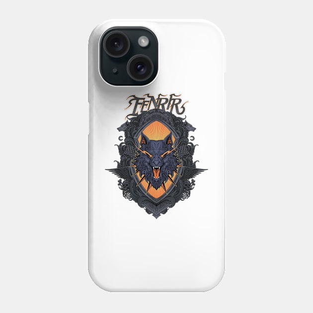 Fenrir Demon Wolf Phone Case by Tonymidi Artworks Studio