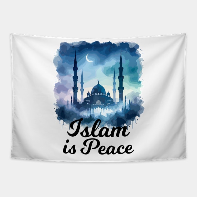 Islam is Peace Tapestry by Muslimory