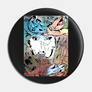 Miro meets Chagall (David and Bathsheba) Pin