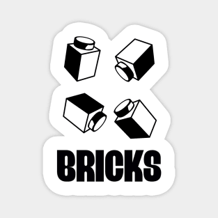 "BRICKS", by Customize My Minifig Magnet