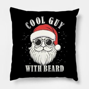 Cool Guy With Beard Santa Claus Bearded Men Pillow