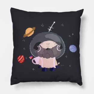 Space Pug Pillow