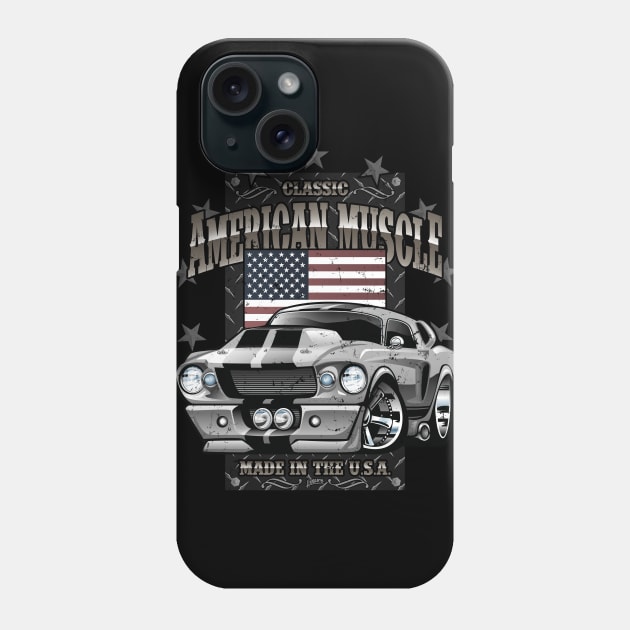 Classic American Muscle Car Phone Case by hobrath