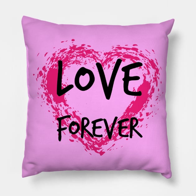 Love Forever Pillow by Glenn Landas Digital Art