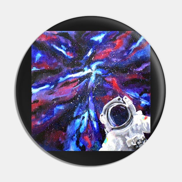 Galaxy Exploring Astronaut Pin by BrittaniRose
