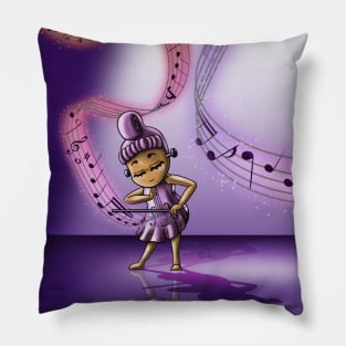 Violin and Music Notes Pillow