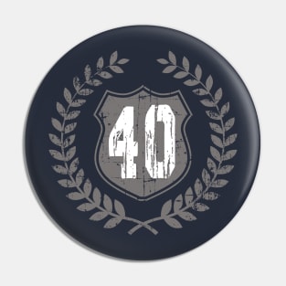 Vintage Old No. 40 T-Shirt Pin