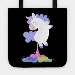 Funny Unicorn Rainbow Birthday Fart Shirt - Gift Tote