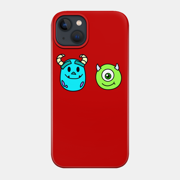 Monsters Inc Chibi Mike and Sulley - Monsters Inc - Phone Case