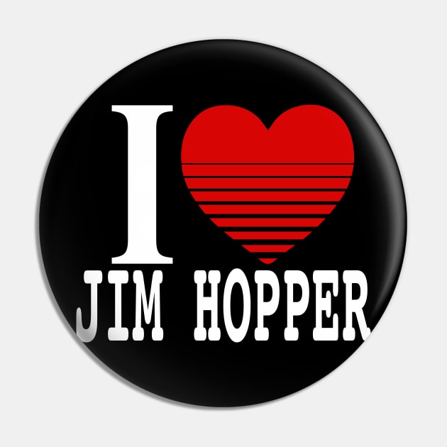 Jim Hopper Pin by Illustratorator