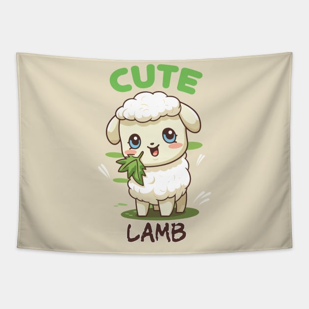 Cute Lamb Tapestry by Yopi